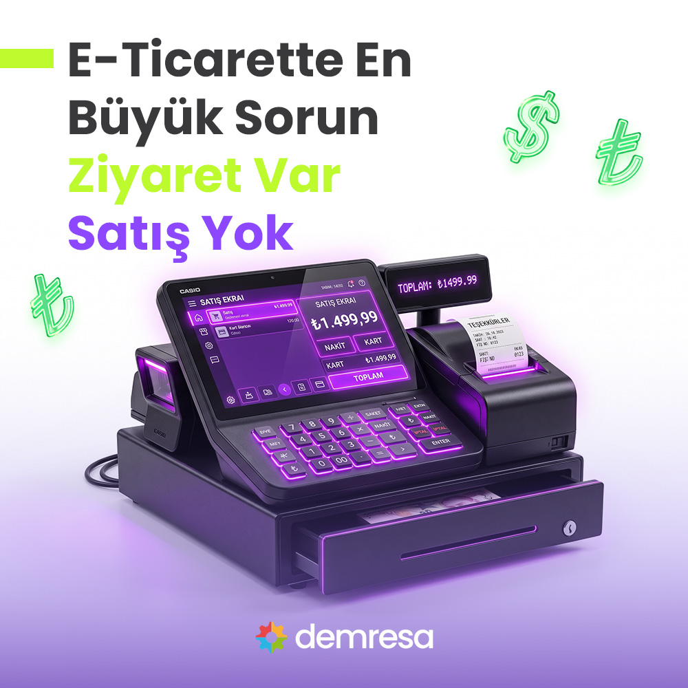 e ticarette en buyuk sorun ziyaret var satis yok