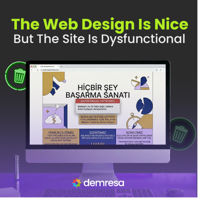 can web design be attractive but ineffective
