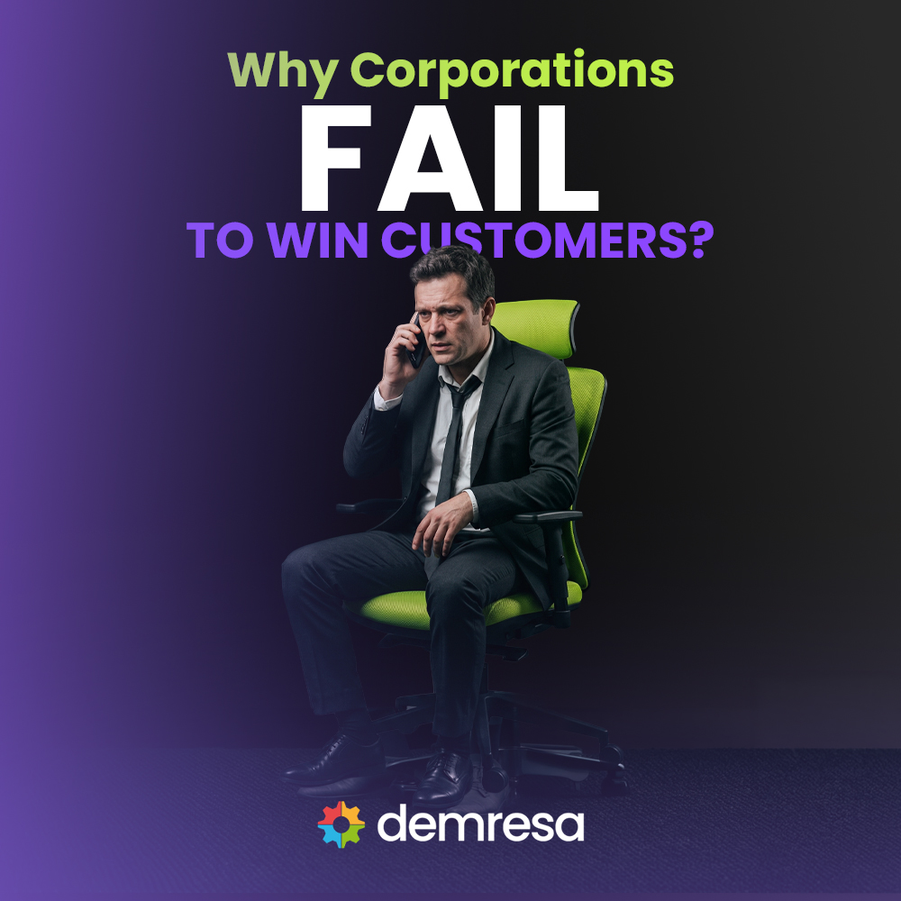 why can t corporate companies acquire customers through digital channels